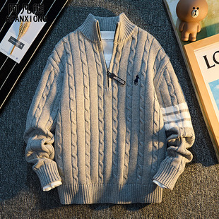 儿童毛衣秋装男童针织衫纯棉秋冬季2026新款洋气内搭中大童打底衫