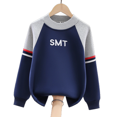 男童加绒卫衣2025新款一体绒