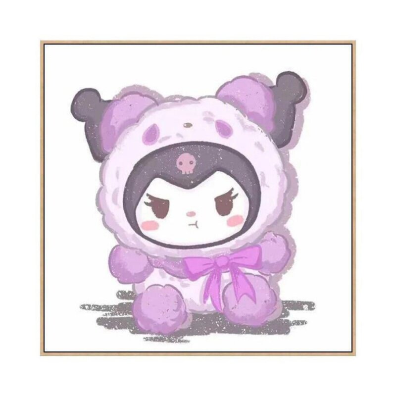 diy钻石画三丽鸥库洛米玉桂狗卡通系列手工贴钻钻石画卧室装饰画