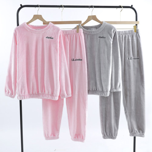 珊瑚绒冬季长袖保暖加厚家居服