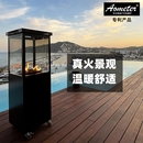 户外燃气取暖炉液化气取暖器酒店庭院餐厅烤火炉民宿露营真火壁炉