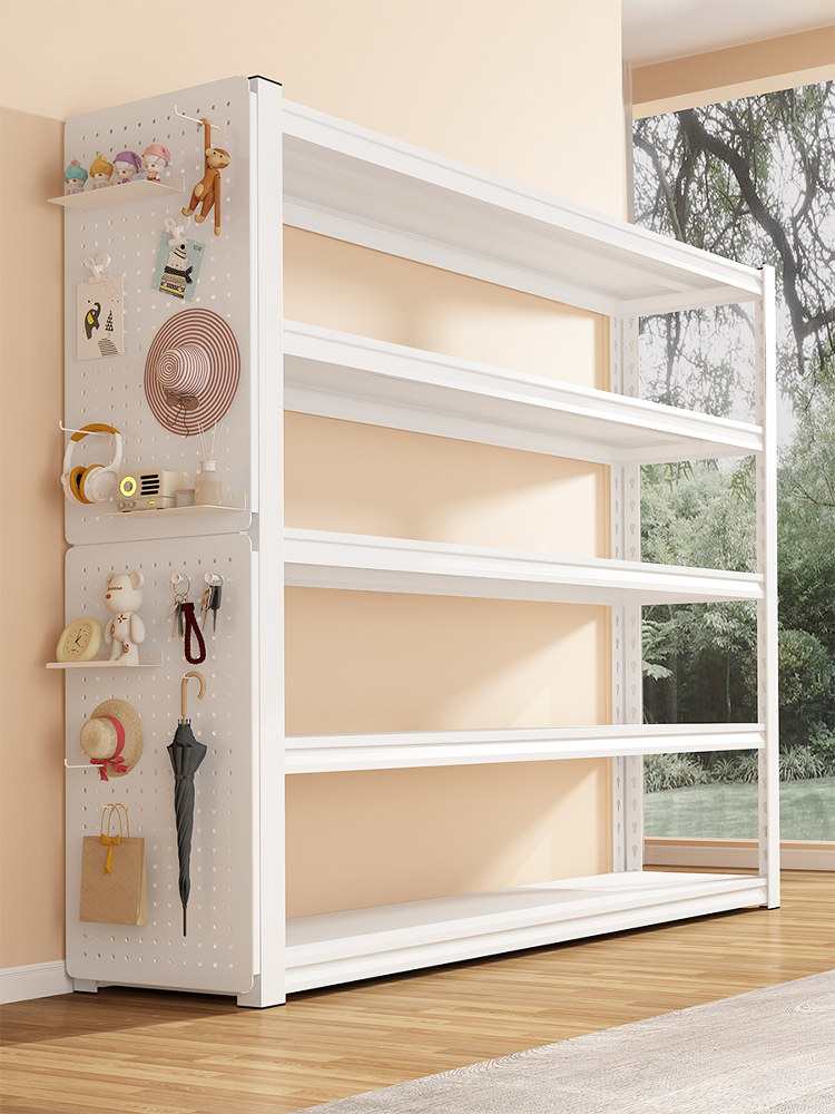 家用置物架货架多层落地厨房阳台仓储藏室杂物间商用钢制收纳架子