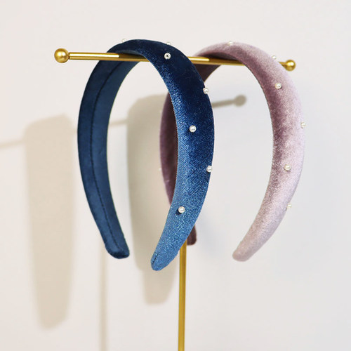 丝绒发箍发卡颅顶珍珠