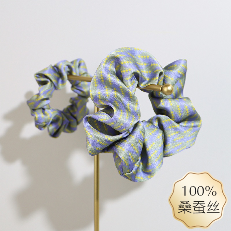 发圈真丝缎面甜美斜纹真丝