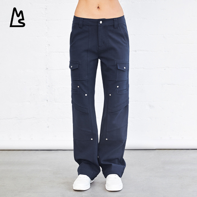 magnlens秋冬季休闲裤女工装设计感直筒户外运动穿搭长裤子