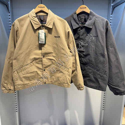 TIMBERLAND/添柏岚男款2026冬款运动休闲翻领夹克外套A5T5B
