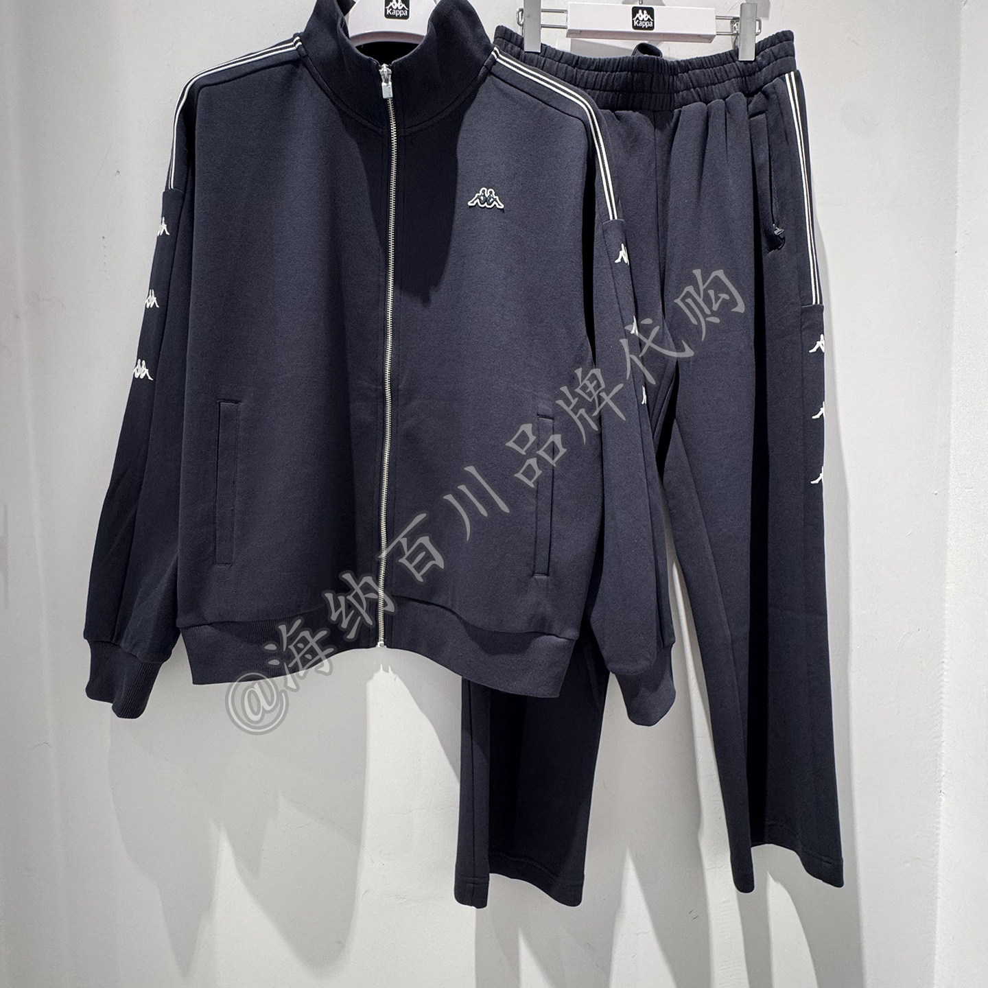 卡帕KAPPA男款206秋款运动休闲针织长裤套装外套K0G52AK12A/WK12A