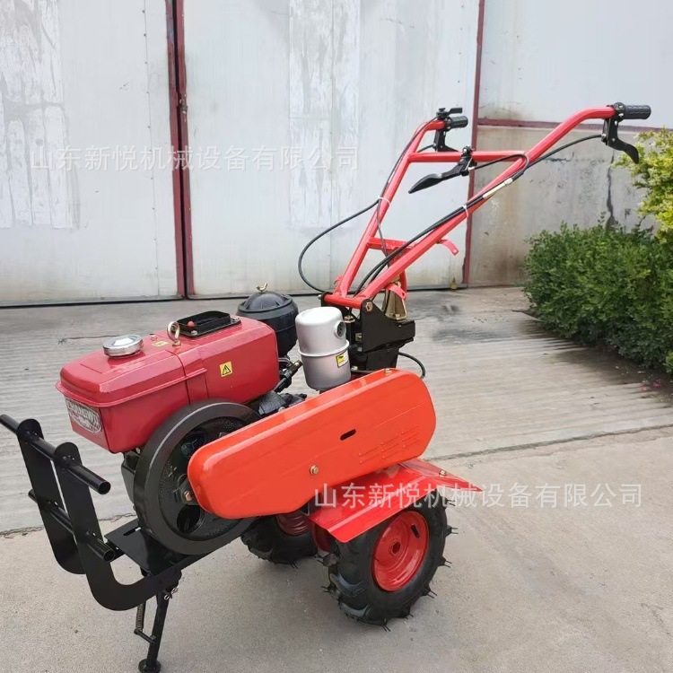 两驱170型号汽油微耕机 菜园松土除草机 180水冷柴油旋耕机