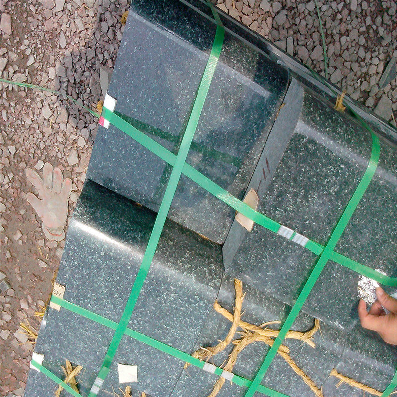 森林绿花岗岩板 万年青烧面光面 森林绿路沿石 森林绿压顶石材