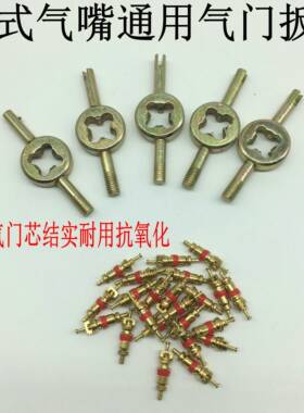 德国材质纯铜汽车电动车摩托车自行车轮胎气门芯气门钥匙气门扳手