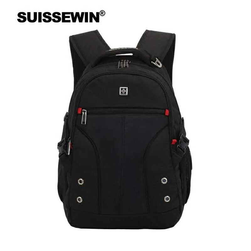 SUISSEWIN瑞士军刀通勤旅行双肩包祥兴记者包同品牌中学生书包图片
