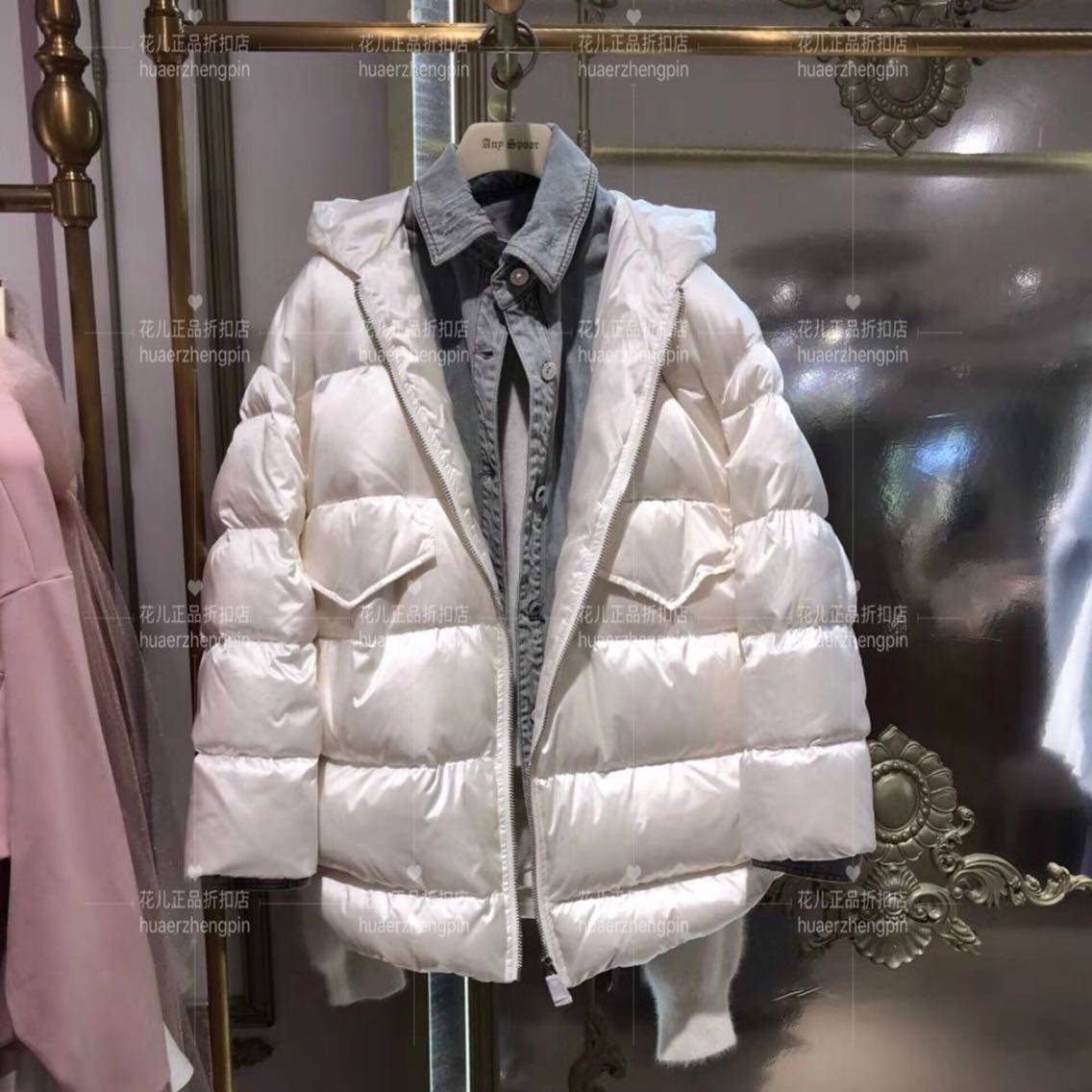 anyspoor中长款羽绒服