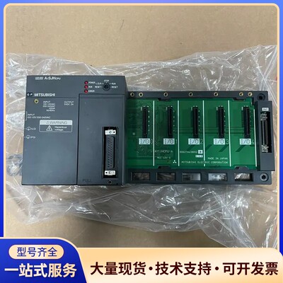 MITSUBISHI三菱A1SJHCPU PLC控制器，带底