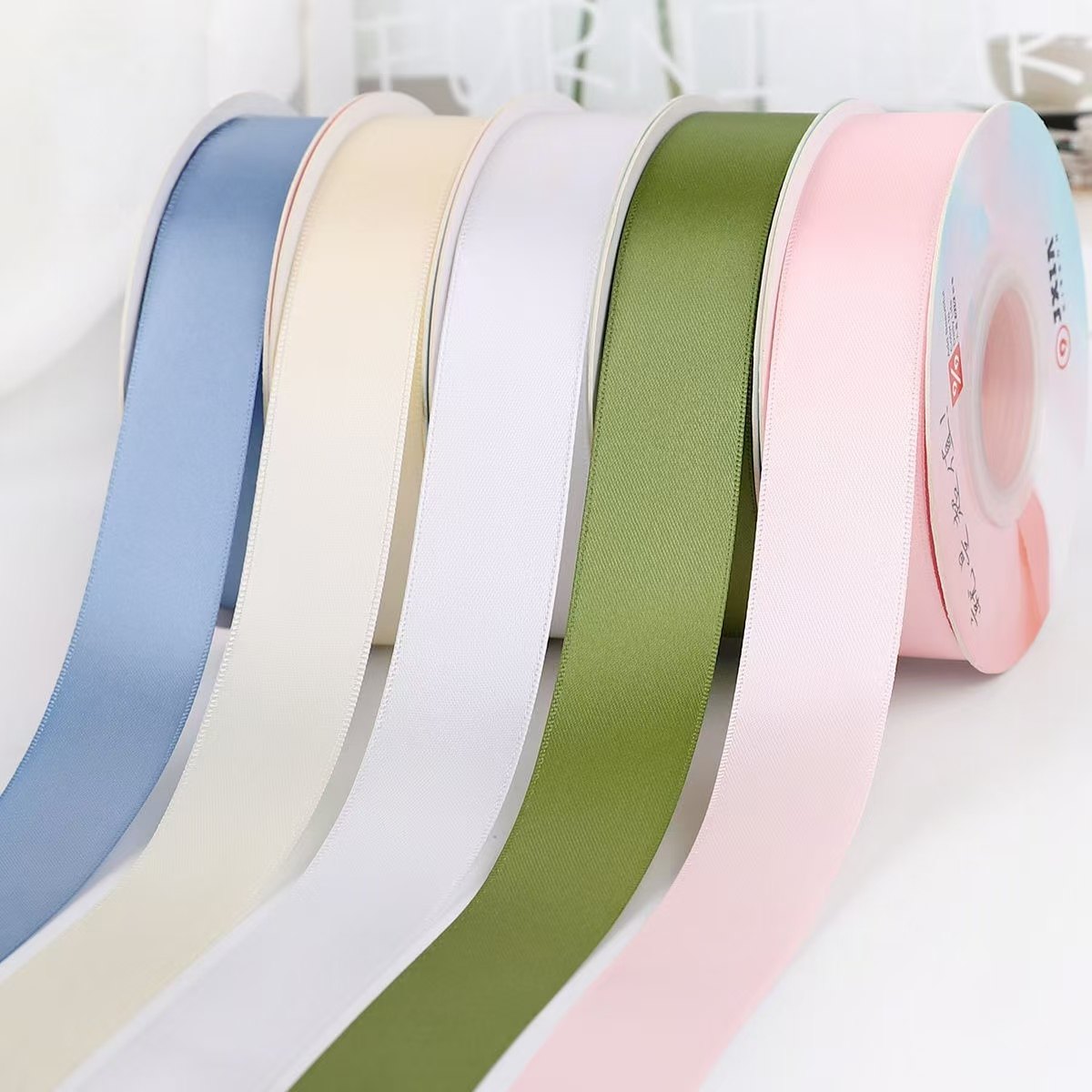 2.5CM双面加密丝带DIY材料蝴蝶结蛋糕装饰彩带花束礼品盒包装缎带,居家布艺,丝带/绸带/布带,淘宝优惠券,粉丝福利购,淘宝优惠卷