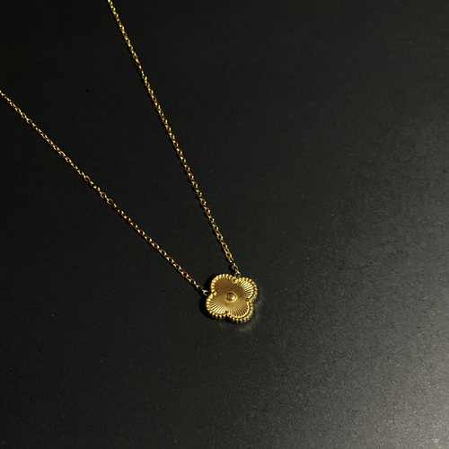 Vintage古著 【Gold-four leave】项链
