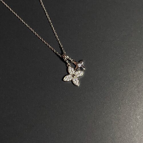 Vintage古著  【Double silver】 項鍊