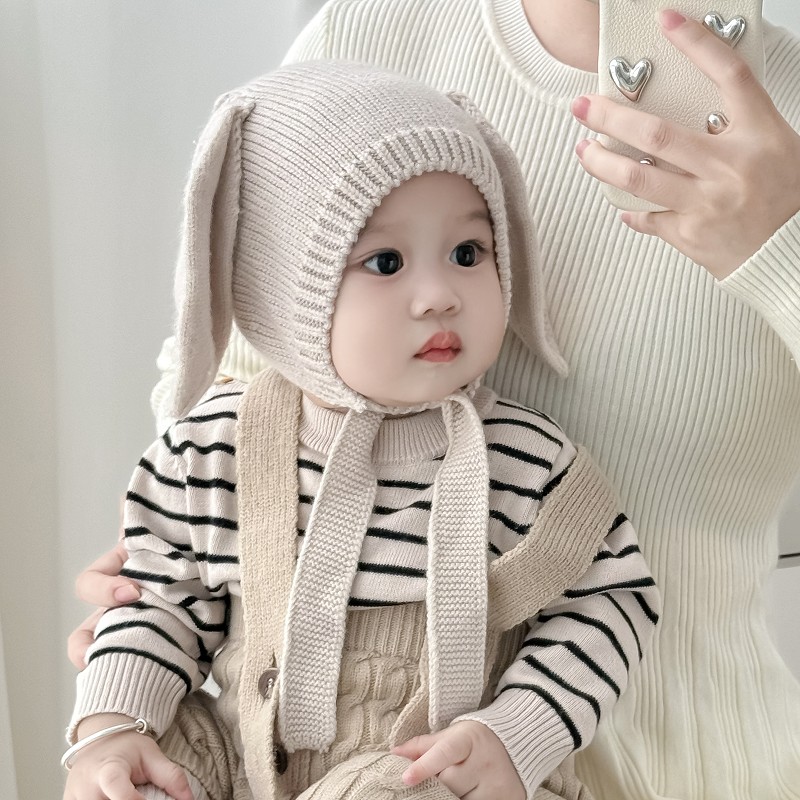 秋冬款可爱韩版婴幼儿保暖护耳帽