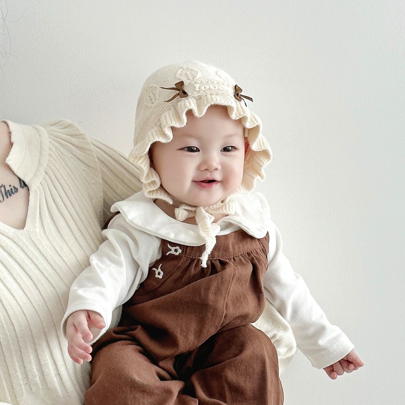 秋冬款韩版洋气宝宝保暖公主帽