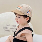 婴儿软檐棒球帽秋季 韩版 幼儿男童鸭舌帽 纯棉时尚 宝宝帽子春秋薄款