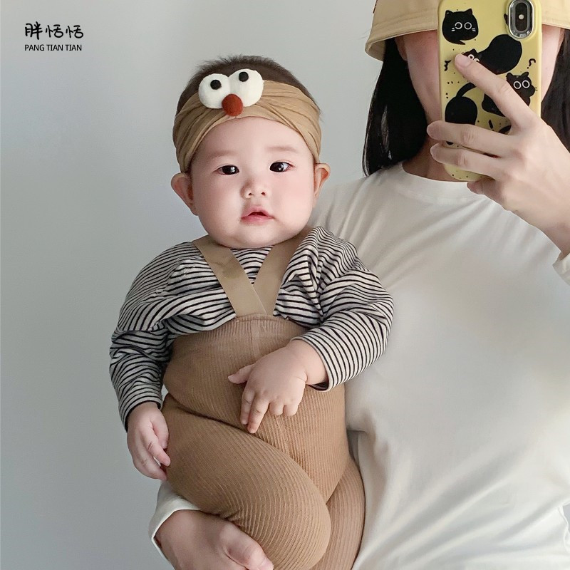 婴儿发带帽子夏季薄款可爱超萌大眼护囟门胎帽小月龄男女宝宝头饰 - 胖恬恬旗舰店出品