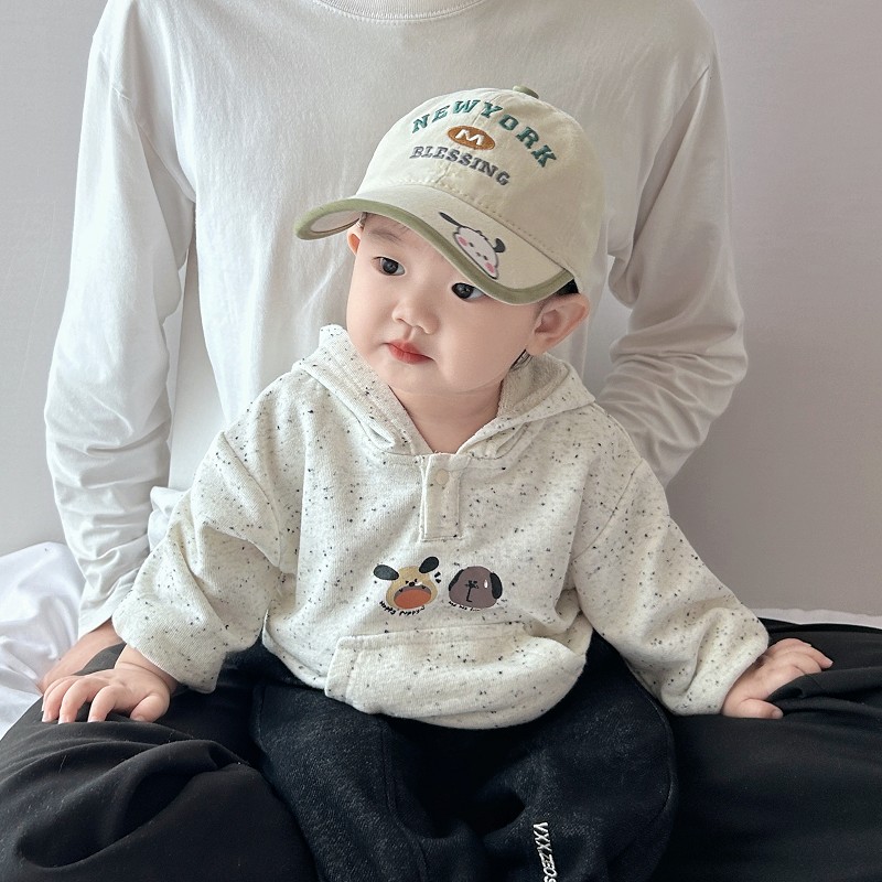 宝宝帽子春秋季韩版时尚小男孩棒球帽秋天薄款男童婴儿纯棉鸭舌帽