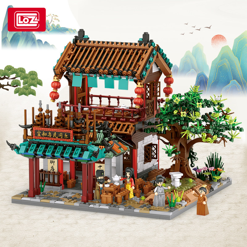 LOZ清明上河图积木拼装玩