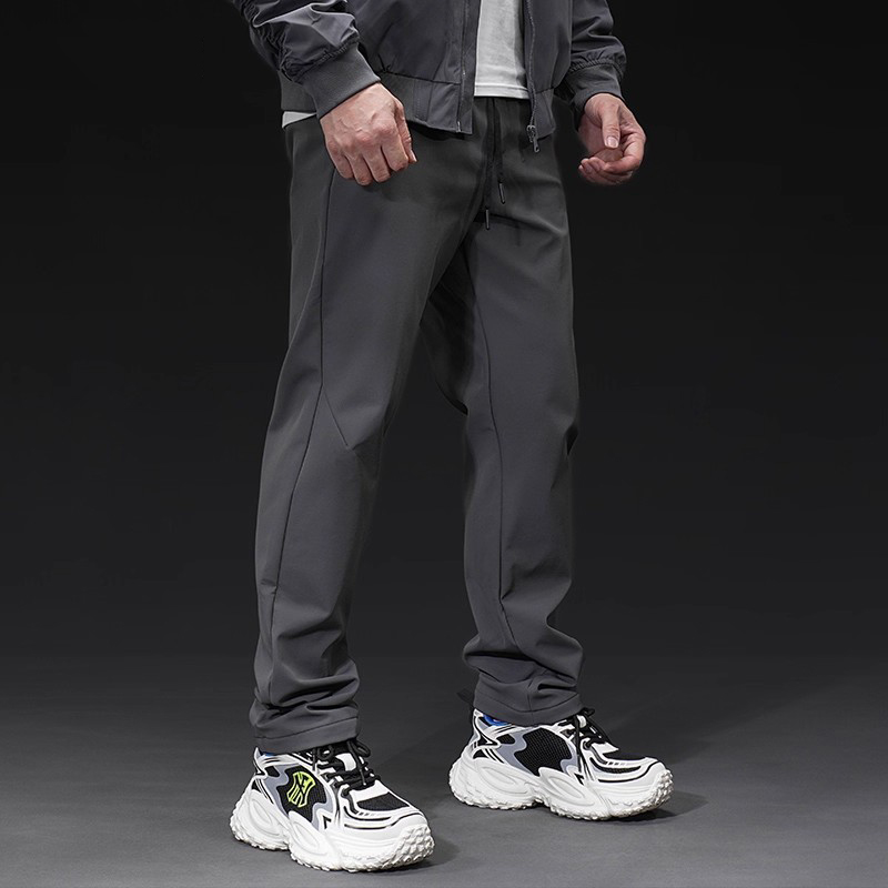 加绒保暖运动健身长裤百搭休闲裤