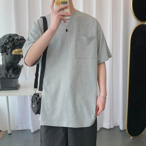 DX24099-P25大口袋百搭短袖t恤男大码半袖体恤上衣服图片