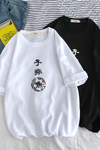 DX17070-P25 纯宽松短袖t恤男大码五分袖男半袖男 港风图片
