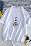 DX17070-P25纯宽松短袖t恤男大码五分袖男半袖男港风，男装T恤，电商A040