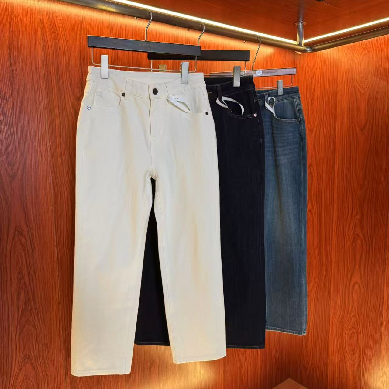 【深圳表哥】N809——秋冬新款四面弹直筒法棍裤-加绒