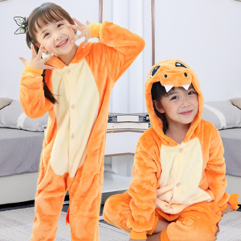 宝可梦小火龙睡衣恐龙家居服儿童