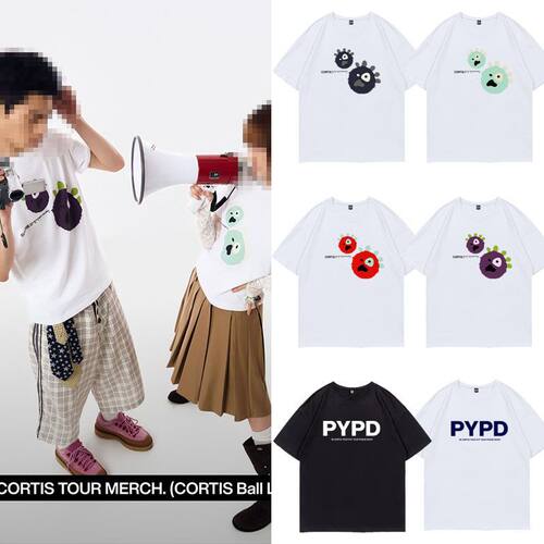 CORTIS演唱会TourPutYourPhoneDown同款纯棉宽松简约l衣服短袖T恤
