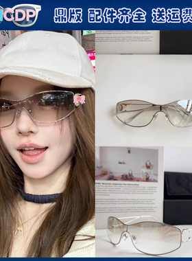 顶版水钻复古墨镜明星同款Y2K千禧辣妹风超轻金属太阳镜防紫外线