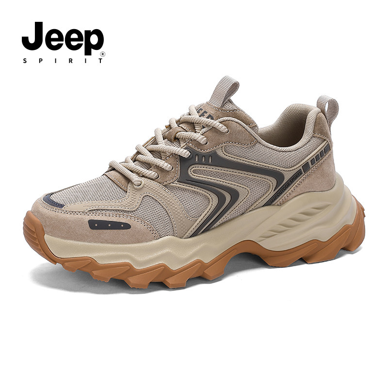jeepspirit吉普男鞋运动鞋男2026春季新款男款鞋子男士百搭休闲鞋,流行男鞋,老爹鞋,淘宝优惠券,粉丝福利购,淘宝优惠卷