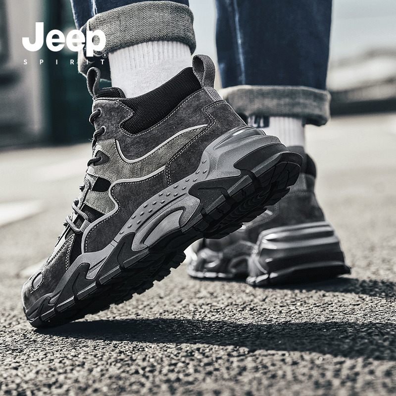 jeepspirit加绒加厚保暖鞋