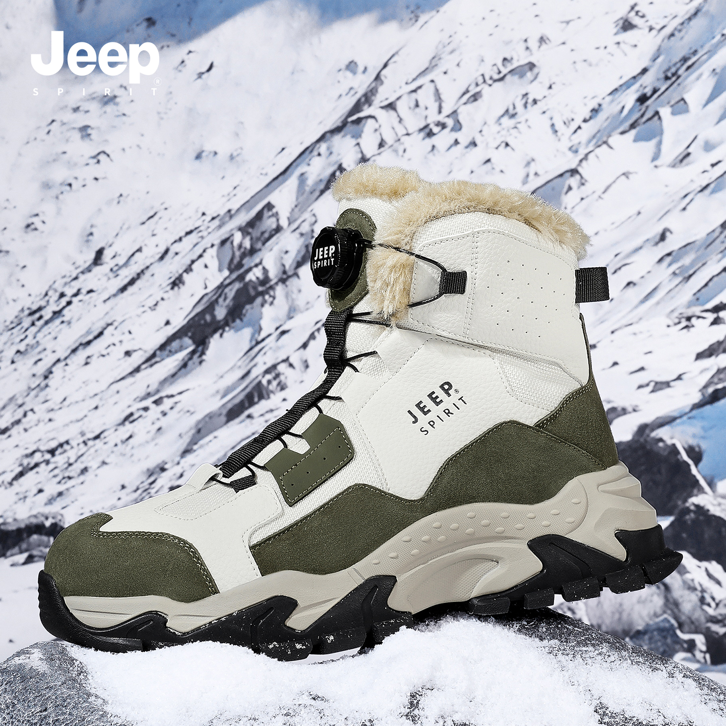 jeepspirit吉普男鞋时尚雪地靴