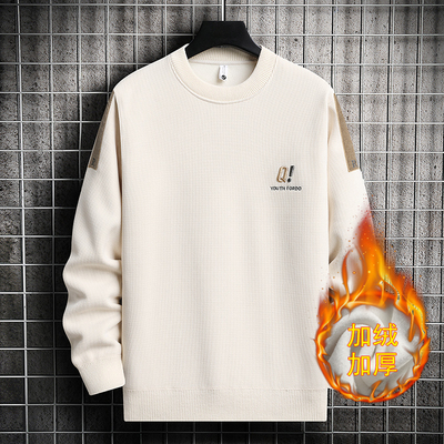 圆领毛衣男款冬季2025新款加绒