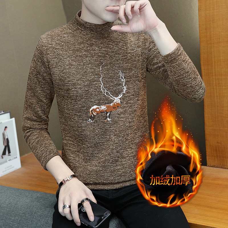 加绒内搭青少年学生保暖打底衫