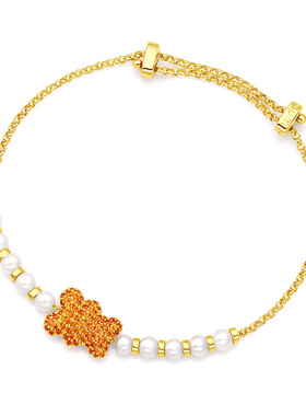 小熊限定珍珠可调节手链