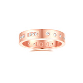 APM Monaco摩斯密码 戒指女纯银玫瑰金男女情侣对戒轻奢新年礼物