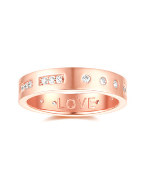 APM Monaco摩斯密码戒指女纯银玫瑰金男女情侣对戒轻奢新年礼物