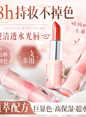 口红唇膏二合一不掉色不沾杯滋润防水素颜淡妆送礼正品官方旗舰店