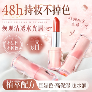 口红唇膏二合一不掉色不沾杯滋润防水素颜淡妆送礼正品官方旗舰店