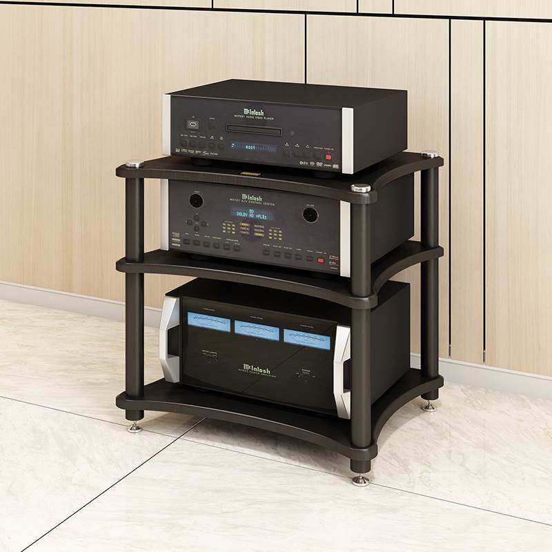 功放机架功放机柜影音室器材设备柜可移动音箱音响CD胆机避震脚架