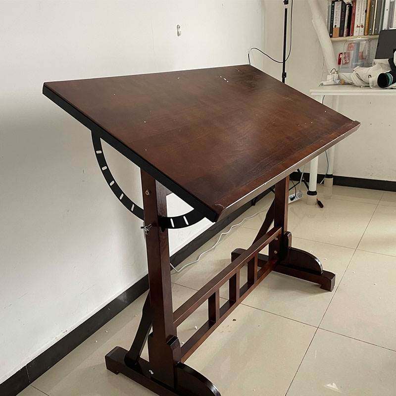 美式绘画桌设计画图工作台斜式专业绘图桌画室美术专用绘图画架