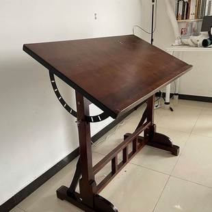 美式绘画桌设计画图工作台斜式专业绘图桌画室美术专用绘图画架