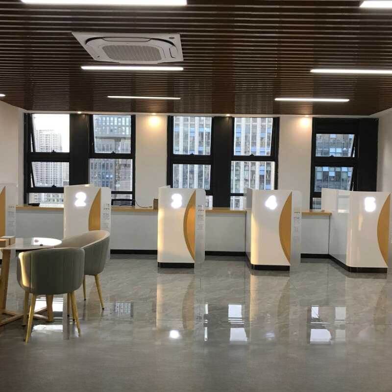 彩绘非名金银银行柜台营业台营业厅全国家电网工作台签字台半封闭