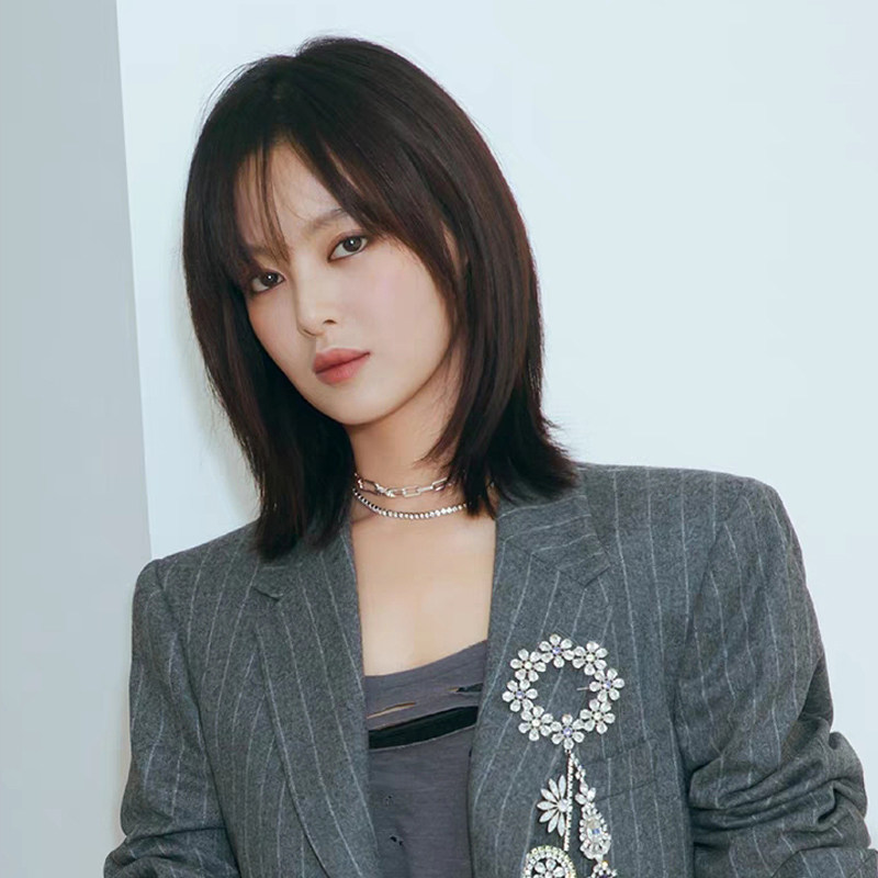 递针假发女短发 法式刘海锁骨修脸中长发自然全头套真人发丝bobo