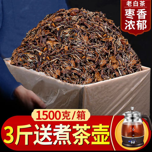 福鼎高山2012老白茶3斤送煮茶器